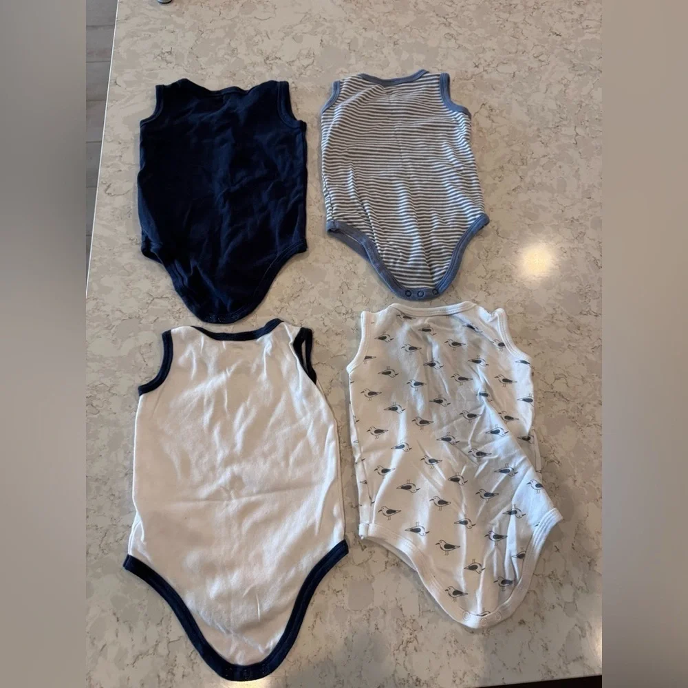 18mos - Nautical Themed Kids One Pieces Set of 4